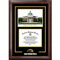 Sudul Mississippi 8.5 11 Spirit Absolvent Diploma Cadru