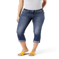 Semnătura lui Levi Strauss & Co. Femei moderne pur și simplu Stretch Capri Jeans