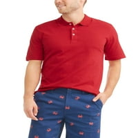 Polo din Jersey solid cu mânecă scurtă pentru bărbați George, până la 5Xl