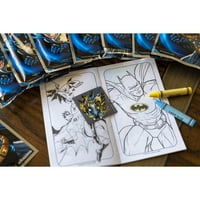 Benzi desenate Batman Mini Joaca-te cu pagina Mini carte de colorat și creioane colorate