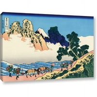 ArtWall Katsushika Hokusai spatele Fuji-ului din râul Minobu pânză învelită în Galerie