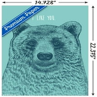 Rachel Caldwell-Poster De Perete I Like You Bear, 14.725 22.375