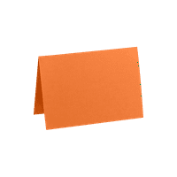 LUXPaper Un Card Pliat, 7, Mandarin Orange, Pachet