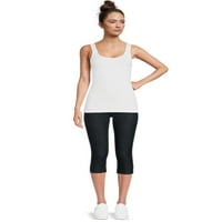 Fără limite Juniors Mid Rise Capri Leggings, Dimensiuni S-3X