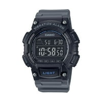 Ceas Digital sport pentru bărbați Casio cu vibrații, Gri W736h-8BV