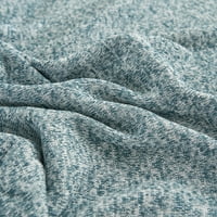 Pătură tricotată King Size cu pătură ușoară din Jersey Fuzzy Shams, 90 X108