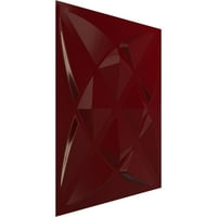 Ekena Millwork 5 8 W 5 8 h Blossom EnduraWall panou decorativ de perete 3D, luciu Merlot