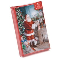 Crăciun În Cutie Carduri, Santa Umplutura Ciorapi, 18-Count