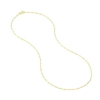 14k aur galben 16 șirag de mărgele lung & cablu Saturn Lanț colier-femei