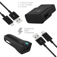 Ixir ZTE Axon Încărcător Rapid Micro USB USB 2. Kit de cablu de la TruWire-Încărcare rapidă adaptivă digitală adevărată pentru o încărcare cu până la 50% mai rapidă
