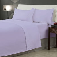 Lavanda Solid Foaie Set Twin Violet