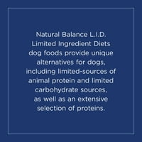 Natural Balance Puppy Formula L. I. D. Diete Cu Ingrediente Limitate Miel Și Orez Brun Hrană Uscată Pentru Câini, 24 De Kilograme