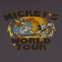 Tricou Cu Imprimeu Grafic Mickey Mouse Boys Rocker, Pachet 2, Mărimi 4-18