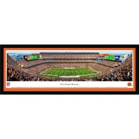 Cleveland Browns-linia de curte la FirstEnergy Stadium - Blakeway panorame NFL Print cu cadru selectat și covoraș unic