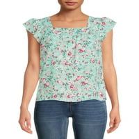 Fără Limite Juniori Flutter Maneca Smocked Top