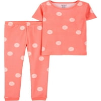 Carter ' s Child Of Mine set de pijamale cu imprimeu pentru fete mici, 4 Piese, 12M-5T