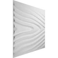 Ekena Millwork 5 8 W 5 8 h Kahuna EnduraWall panou decorativ de perete 3D, alb
