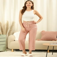 Chilipiruri unice femei Larg Picior Cordon confortabil Yoga pantaloni Lounge pijamale pantaloni