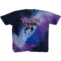 Marvel Venom pentru bărbați și bărbați Mari Tie Dye Venom în tricou grafic de acțiune, Dimensiuni S-3XL, Tricouri Marvel pentru