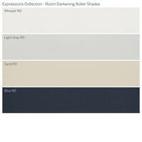 Custom Expressions Collection, Cameră Fără Fir Întunecare Roller Shade, Albastru, 1 2 Lățime 72 Lungime