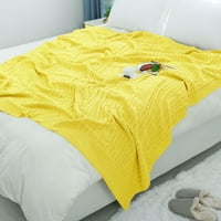 Pătură Confortabilă, Elegantă, Din Bumbac, Tricotată, Aruncare Standard