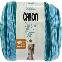 Caron Simply Soft Ombres Fire-Teal Zel, Pachet Multiplu De 3