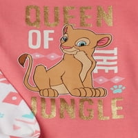 Lion King Toddler Girl Cu Mânecă Lungă Pijamale De Bumbac Potrivite, Set