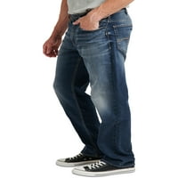Silver Jeans Co. Bărbați Hunter Athletic Fit Conic picior blugi, talie dimensiuni 30-42