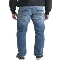 Silver Jeans Co. Bărbați Eddie relaxat Fit Conic picior blugi, talie dimensiuni 28-42