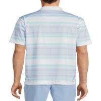 Tricou Polo de golf cu dungi pentru bărbați Ben Hogan cu protecție UV