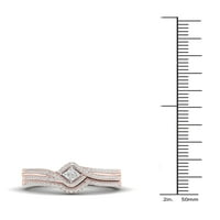 Imperial 1 3CT TDW diamant 10k Aur Roz Bypass set de mireasă