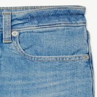 Gratuit Băieți De Asamblare Relaxat Conice Denim Blugi, 2-Pack, Dimensiuni 4-18