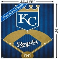 Kansas City Royals - logo-ul Premium poster și Poster Clip Bundle