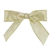 Hârtie Toate Ocazie Shimmer Aur Nailon Twist Cravată Arcuri, 3 0.62