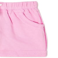 Copii De La Garanimals Fete Pantaloni Scurți Solide, Dimensiuni 4-10
