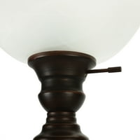 72 Torchiere lampa de podea clasic în picioare pe podea cu ulei de bronz la Biroul de acasă în dormitor