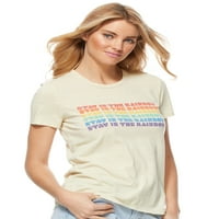 Scoop ședere pentru femei în tricoul Grafic Rainbow