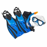 Aqua Leisure Dolfino Brand Tineret Ion agrement înot și scufundări Set-Albastru
