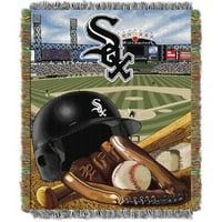 48 60 Home Field Advantage Series Tapestry Throw, White Sox