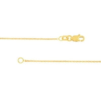 14k aur galben femei 20 diamant tăiat deschis Cablu lanț colier cu ecartament și homar blocare calitate Tag