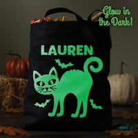 Geantă personalizată Glow In the Dark Halloween Treat, stiluri înfricoșătoare