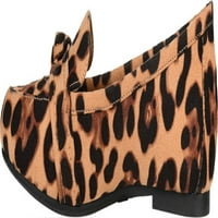 Colecția Journee pentru femei Marci mocasin Leopard Fau Suede m