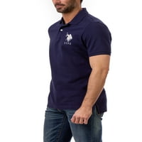 S. Polo Assn. Tricou Polo cu Logo mare pentru bărbați