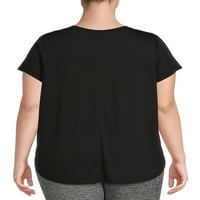 Terra & Sky femei Plus Dimensiune Shirttail T-shirt, 2-Pack