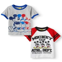 Disney Mickey Mouse Boys Tricou Grafic Cu Mânecă Scurtă Mărimi 4-18