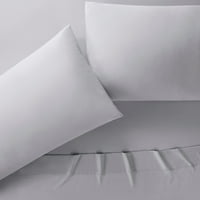 Serta Super Soft Thread Count Seturi De Foi De Poliester Gri, Pline