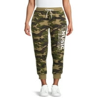 Pantaloni de Jogger Grafic Camo pentru femei