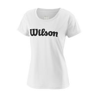Tricou Wilson pentru femei Uwii Script Tech, alb negru