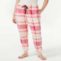 Pantaloni de somn de pluș Joyspun pentru femei, Dimensiuni S până la 3X