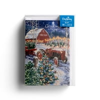 DaySpring cărți de inspirație de Crăciun în cutie, Dona Gelsinger Christmas Tree Farm, Crăciunul este sezonul